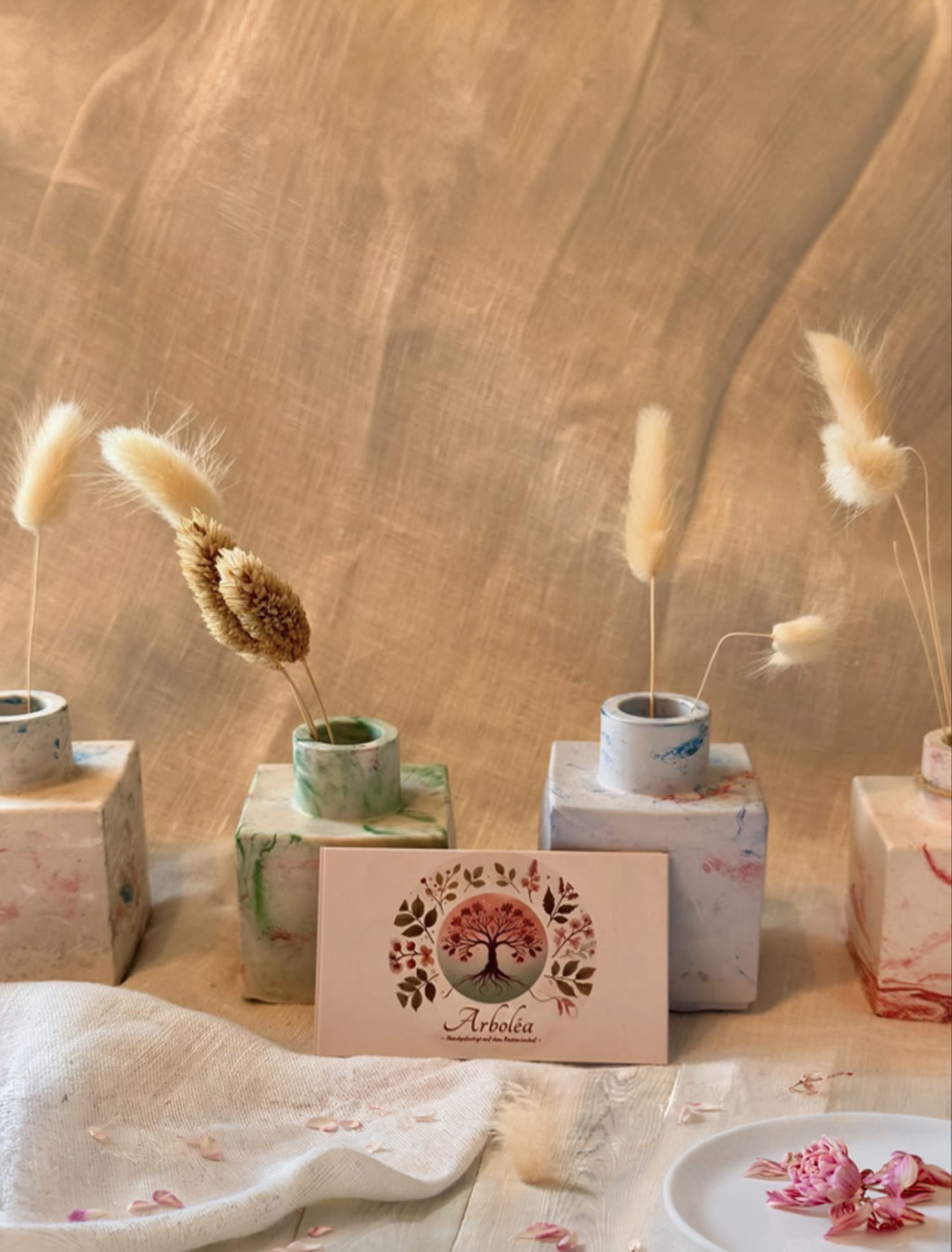 Handgemachte Ton- und Gipsprodukte