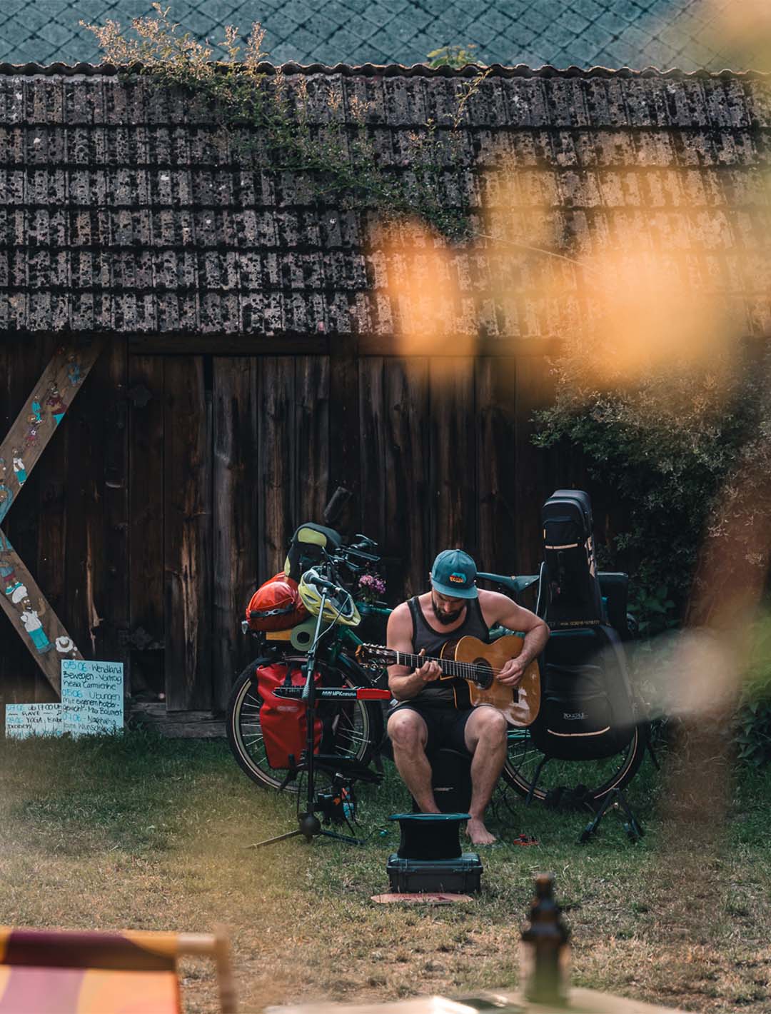 Groovy Live-Loops – das Gitarrenfahrrad